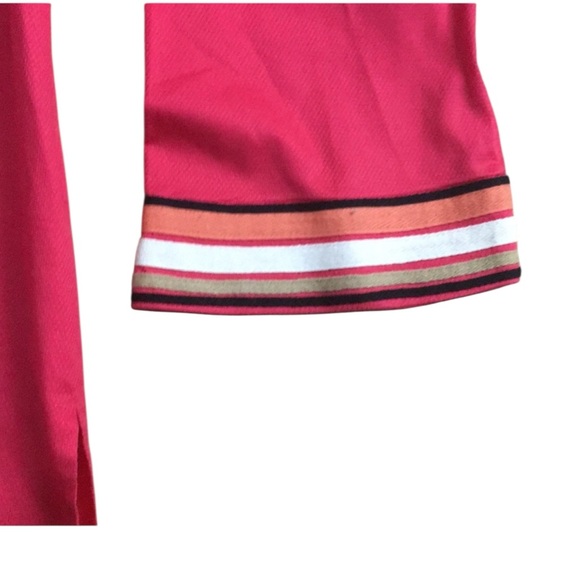 DANA BUCHMAN V-Neck Bell Sleeve Tunic in Vibrant Pink Size Small -- GORGEOUS!!! - Picture 6 of 9